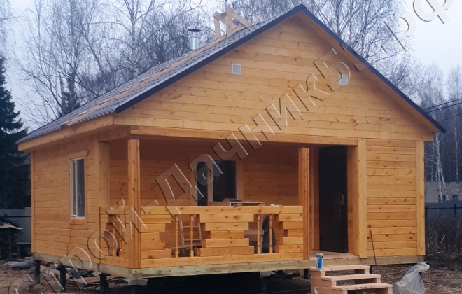1 Брусовая баня 6×6, 36 м², Московская область, Подольский район, микрорайон Климовск (4)